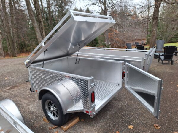 Enbeck Cargo Trailer shown opened